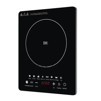 2200W Portable Induction Cooktop, Induction Cooktop Countertop Burner with Sensor Touch, 10 Power Levels, Timer Function, Easy to Clean, Black