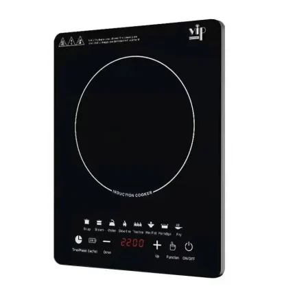 Portable Induction Burner, 2200w Electric Induction Countertop Burner W/Touch Panel, 8cooking Preset Programs, Power & Temp Adjustable, LCD Display, Auto Pot Detection & Auto Shut-Off For Kitchens.